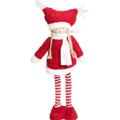 Fillette de Noël à poser H37,5cm