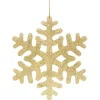 Flocon à paillettes doré XL