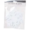 Flocon de neige décoratif blanc Noël