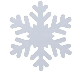 Flocon de neige décoratif blanc Noël