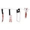 Guirlande de couteaux ensanglantés 2,3 m