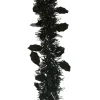 Guirlande de Noël noire 2 m