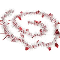 Guirlande de Noël rouge blanche 2 m