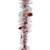 Guirlande de Noël rouge et blanche 2 m
