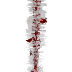 Guirlande de Noël rouge et blanche 2 m