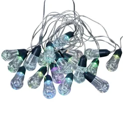 Guirlande extérieur solaire forme boule 20 LED multicolore 10 m