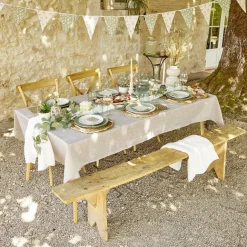 Guirlande fanion motif végétal thème nature 4m