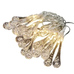 Guirlande intérieur forme goutte 20 LED blanc chaud