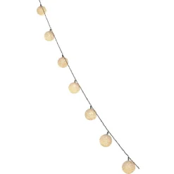 Guirlande électrique 20 boules blanc chaud 3,8 m