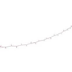 Guirlande électrique 50 led rose fixe L. 4,9 m