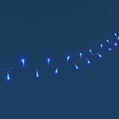 Guirlande électrique bleue clignotante 11,9 m