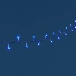 Guirlande électrique bleue clignotante 17,9 m