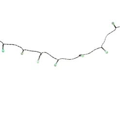 Guirlande électrique de 10 boules blanc 1 m