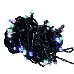 Guirlande électrique multicolore clignotante 3,9 m