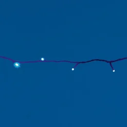 Guirlande électrique musicale bleue clignotante 4,7 m