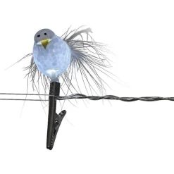 Guirlande électrique oiseaux blanc fixe 1,35 m