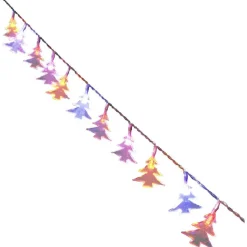 Guirlande électrique sapins multicolores 1 m