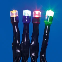 Guirlande électrique Solaire 50 Led Multicolore clignotant 4,9 m