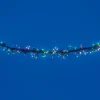 Guirlande électrique solaire multicolore grappe 1,9 m