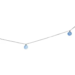 Guirlande électrique solaire 9 boules blanc 5,6 m