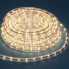 Guirlande électrique tube blanc chaud clignotant 12 m