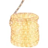 Guirlande électrique tube blanc chaud clignotant 24 m