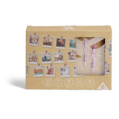 Guirlande LED à pinces 280cm plastique rose gold