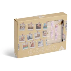 Guirlande LED à pinces 280cm plastique rose gold