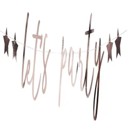 Guirlande let's party 200cm rose gold