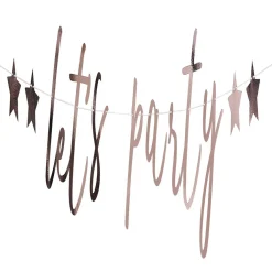 Guirlande let's party 200cm rose gold