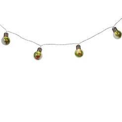 Guirlande lumineuse 10 ampoules déco branche de pin L. 80 cm