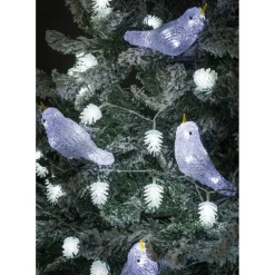 Guirlande lumineuse 5 oiseaux 30 LED extérieur