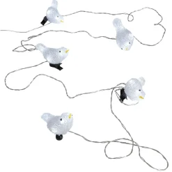 Guirlande lumineuse 5 oiseaux 30 LED extérieur