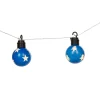 Guirlande lumineuse boules bleues motifs étoiles L. 2,25 m