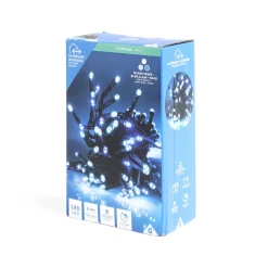 Guirlande lumineuse extérieure 120LED blanc froid/bleu clair/bleu 11,9m