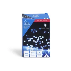 Guirlande lumineuse extérieure 24LED bleu et blanc 1,7m