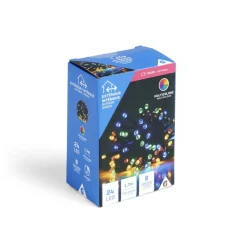 Guirlande lumineuse extérieure 24LED multicolores à piles 1,7m