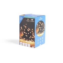 Guirlande lumineuse extérieur 200LED cluster blanc chaud 4m