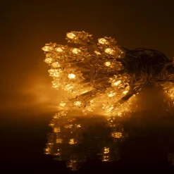 Guirlande lumineuse intérieur diamant 80LED blanc chaud 7,9m