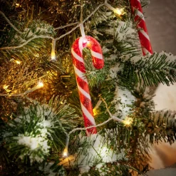 Guirlande lumineuse solaire sucre d'orge 20LED blanc froid 3,8m