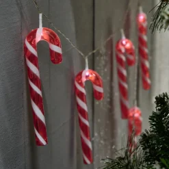 Guirlande lumineuse solaire sucre d'orge 20LED blanc froid 3,8m