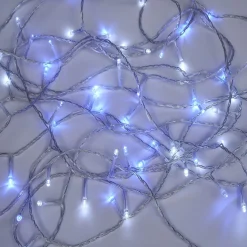 Guirlande lumineuse solaire 200LED bleu et blanc 19,9m