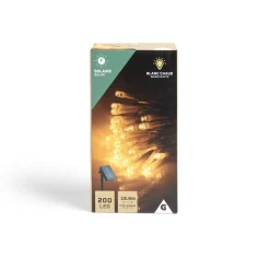 Guirlande lumineuse solaire 200LED blanc chaud 19,9m