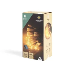 Guirlande lumineuse solaire 200LED blanc chaud 19,9m