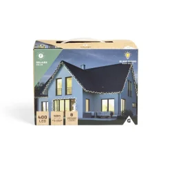 Guirlande lumineuse solaire 400LED blanc chaud 40m