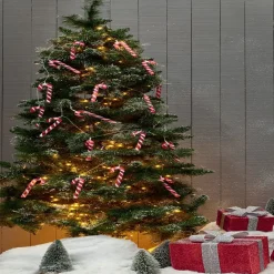 Guirlande lumineuse solaire 50LED blanc chaud 4,9m