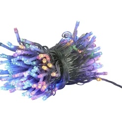 Guirlande Solaire 400 LED multicolore clignotant fixe 40 m