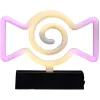 Lampe néon Halloween bonbon orange et rose 21xH16,5cm