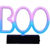 Lampe néon Halloween BOO rose et bleu 22xH16,5cm