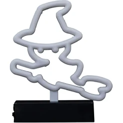 Lampe néon Halloween sorcière 18,5xH22cm